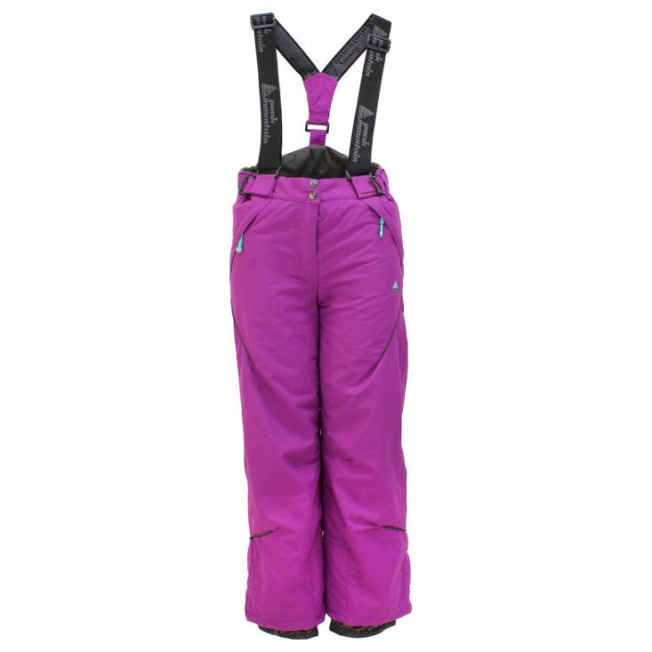Pantalon de ski fille Peak Mountain FAPIX violet