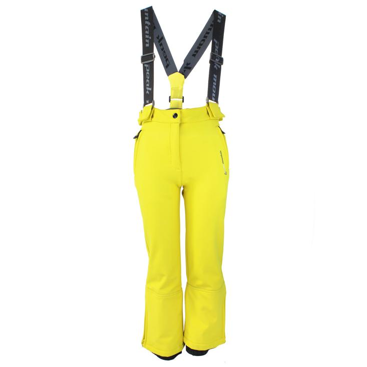 Pantalon de ski fille Peak Mountain FASHELL jaune