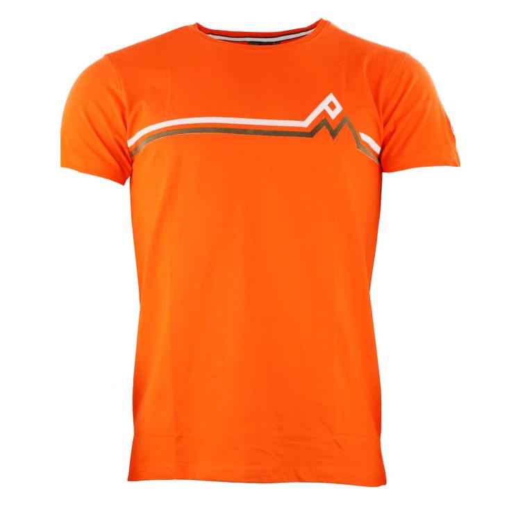 T-shirt à manches courtes Homme CASA orange Peak Mountain