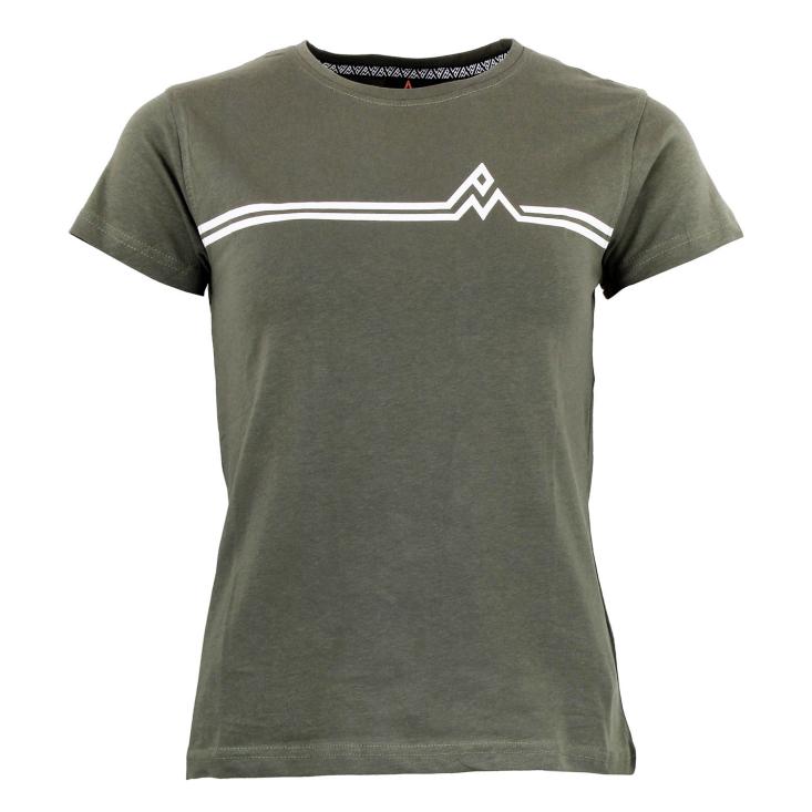 T-shirt manches courtes Femme AURELIE kaki Peak Mountain
