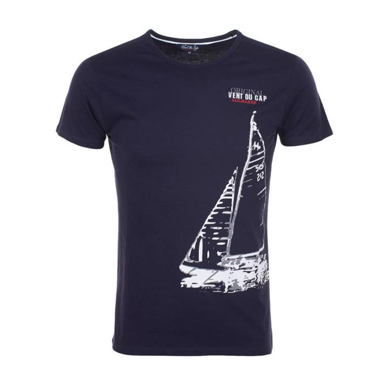Tee-shirt manches courtes garçon 10-16 ECADRIO marine