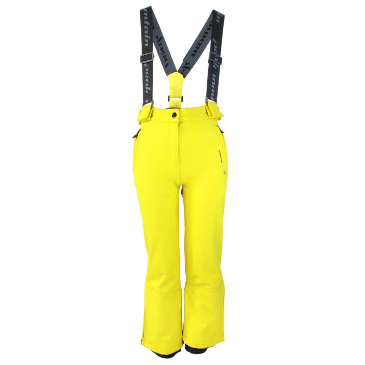 Pantalon de ski fille Peak Mountain GASHELL jaune