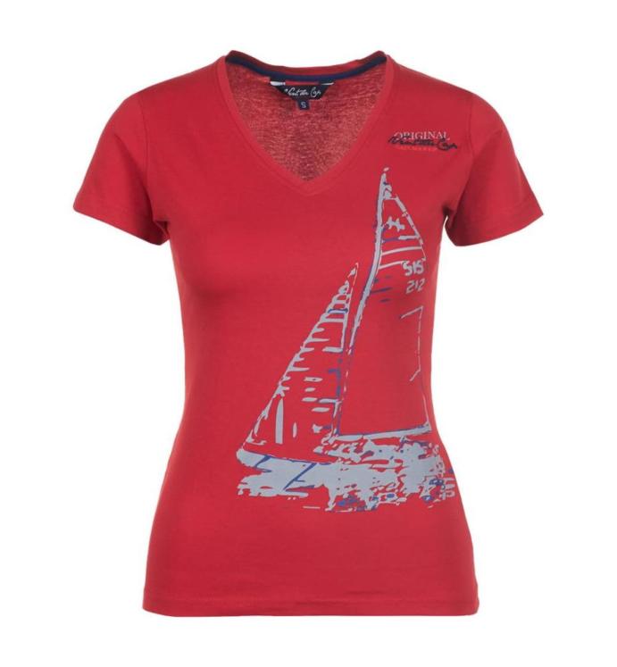 Tee-shirt femme Vent du Cap ADRIO rouge