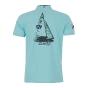 Polo manches courtes CARMAND turquoise