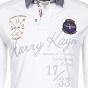 Polo manches longues homme CAZBI blanc Harry kayn
