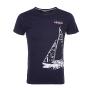 Tee-shirt manches courtes garçon 10-16 ECADRIO marine