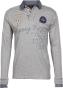 Polo manches longues homme CAZBI gris Harry kayn